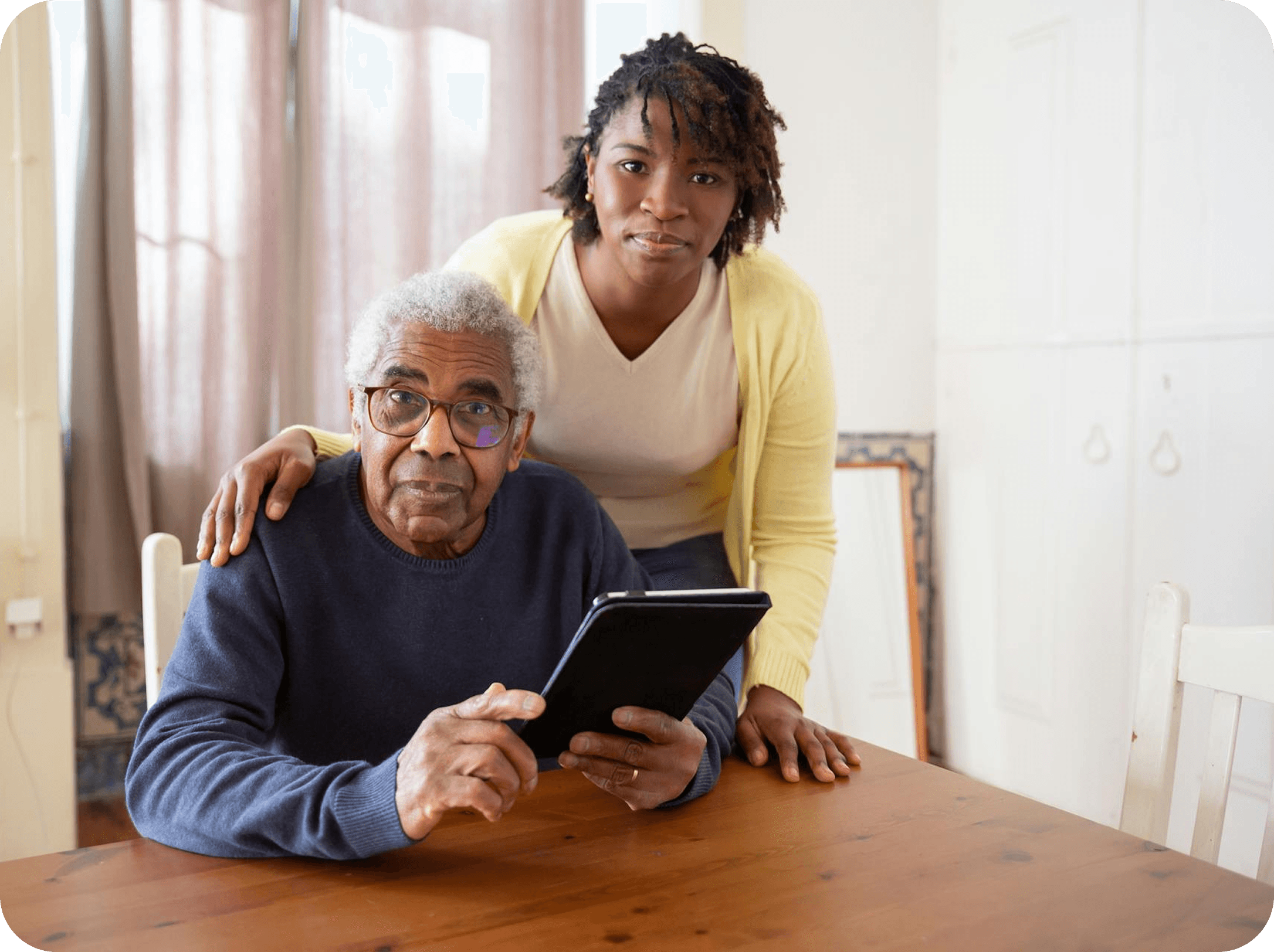 Patient using healthcare app on mobile device