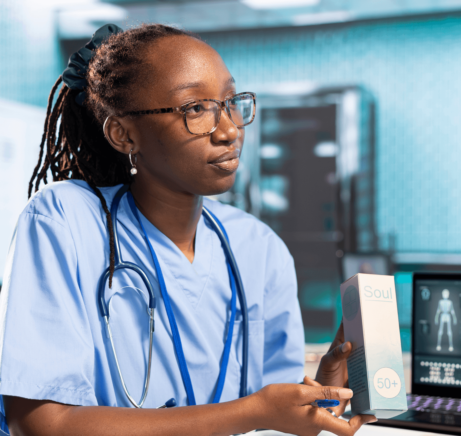 Healthcare professional using Tymira360